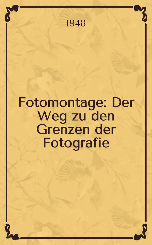 Fotomontage : Der Weg zu den Grenzen der Fotografie