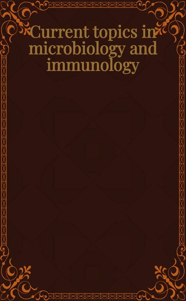 Current topics in microbiology and immunology : Bacterial capsules