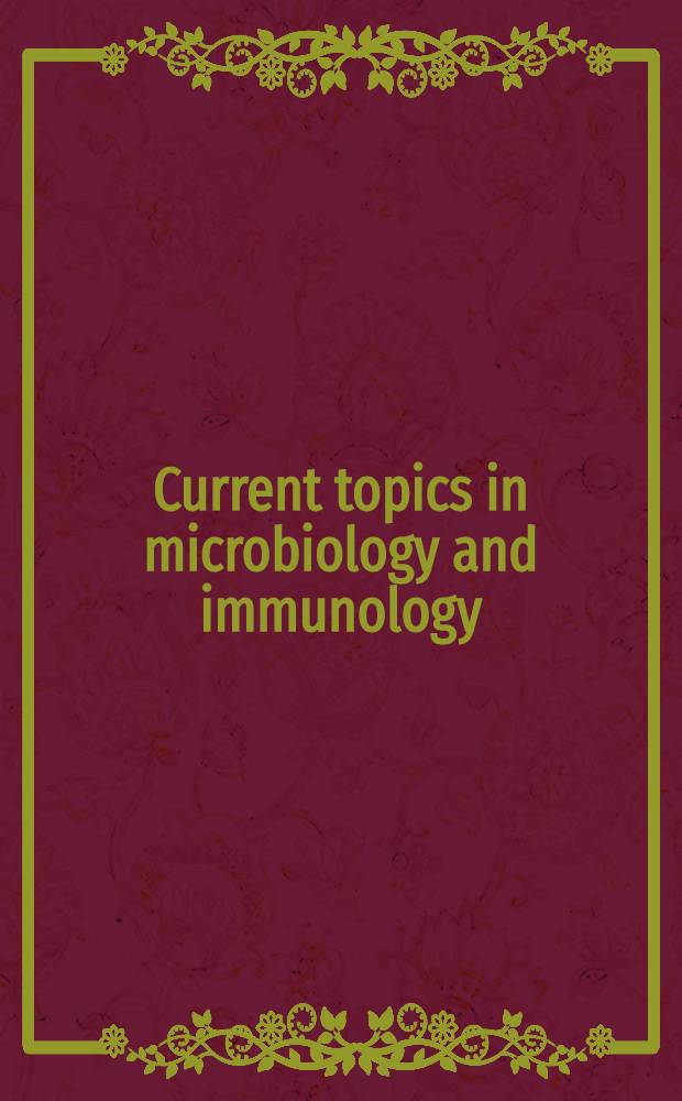 Current topics in microbiology and immunology : Function and specificity of γ/δ T cells