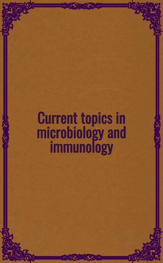 Current topics in microbiology and immunology : Bacterial pathogenesis of plants and animals
