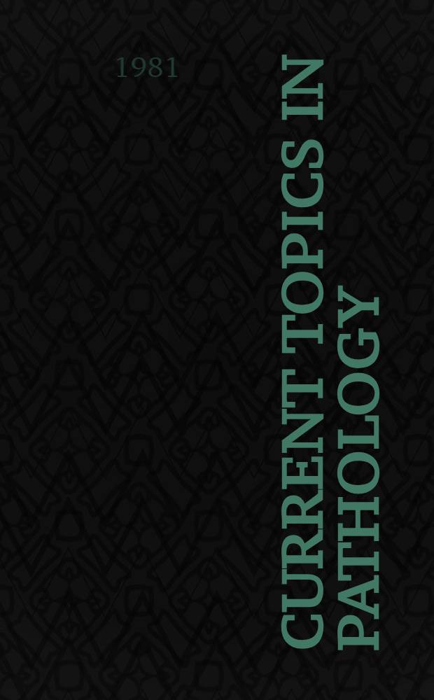 Current topics in pathology : Continuation of "Ergebnisse der Pathologie". 70 : Cervical cancer