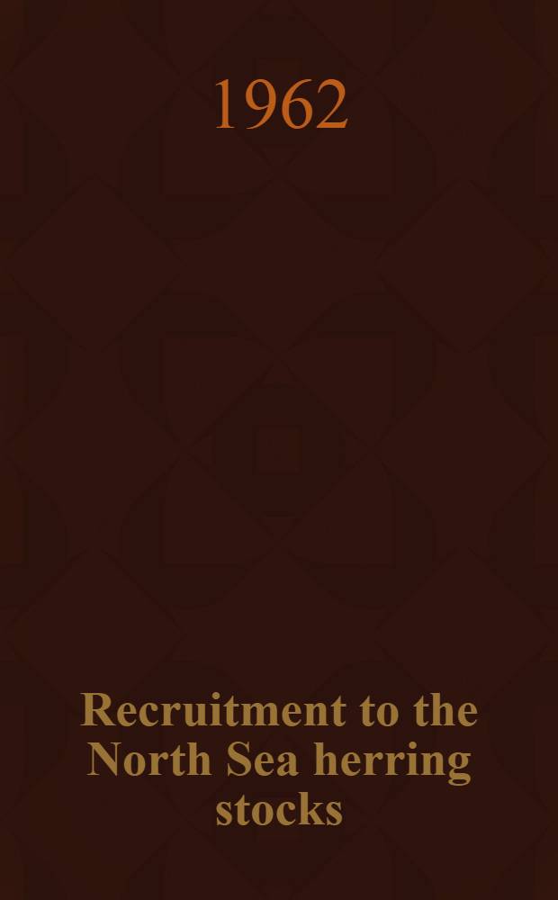 Recruitment to the North Sea herring stocks