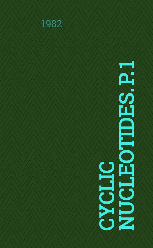 Cyclic nucleotides. P. 1 : Biochemistry