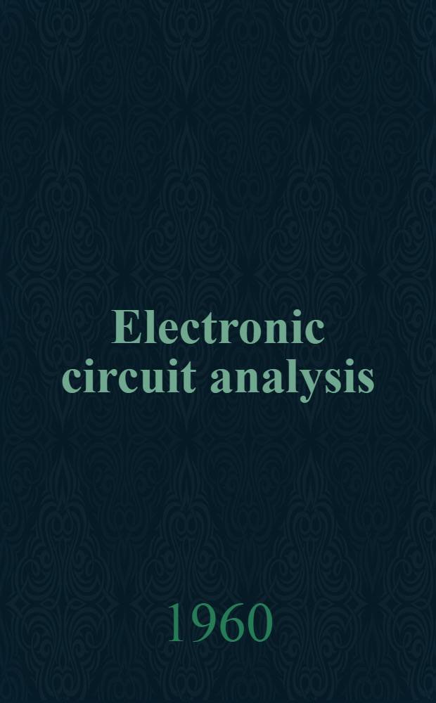 Electronic circuit analysis