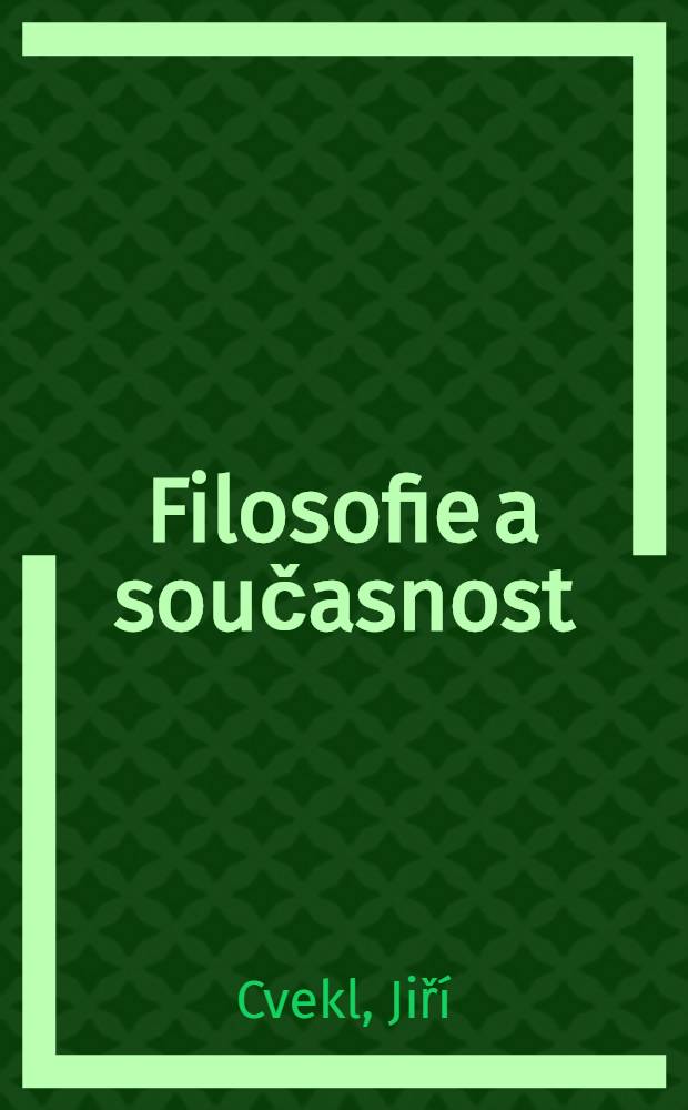 Filosofie a současnost