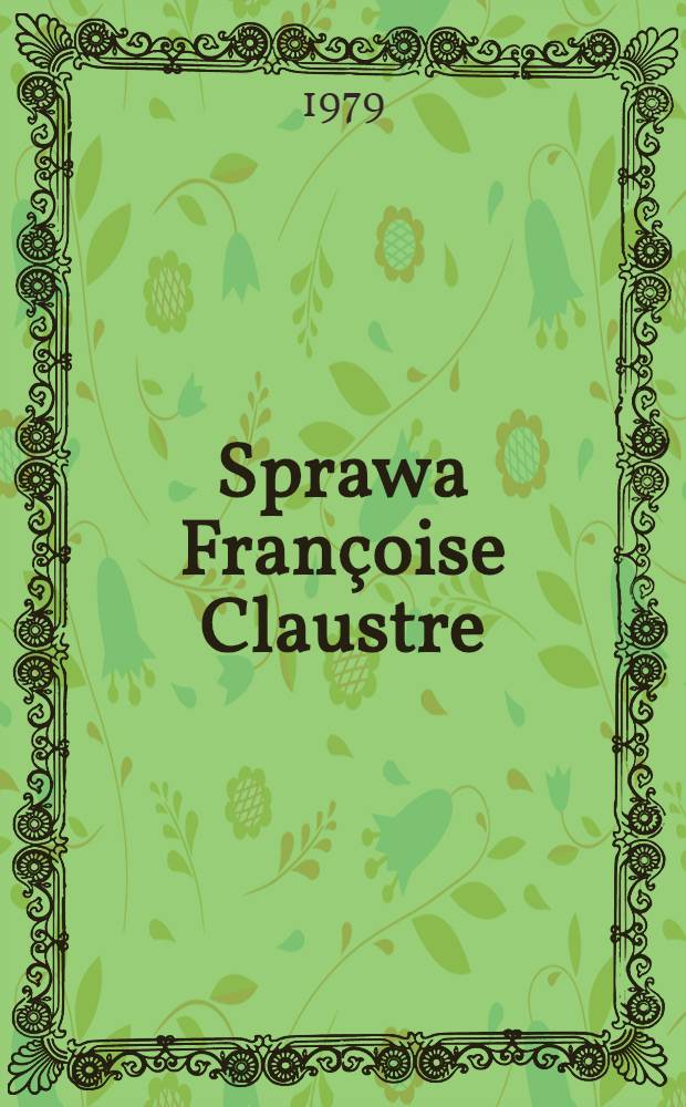 Sprawa Françoise Claustre