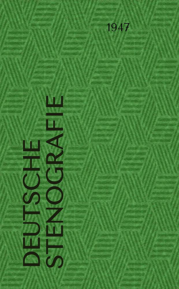 Deutsche Stenografie