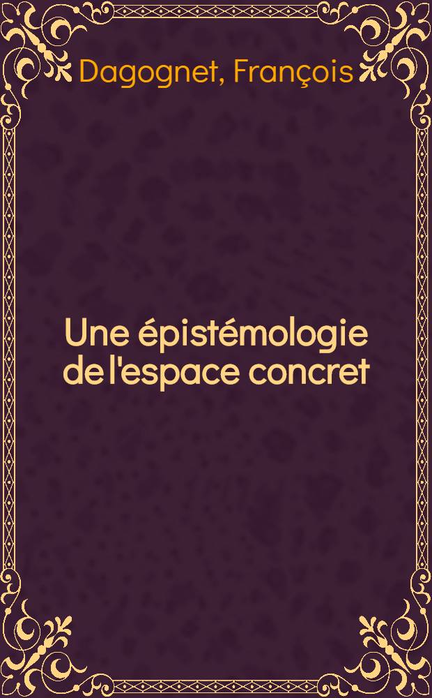 Une épistémologie de l'espace concret : Neo-géographie
