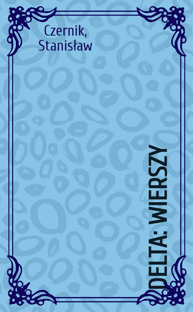 Delta : Wierszy