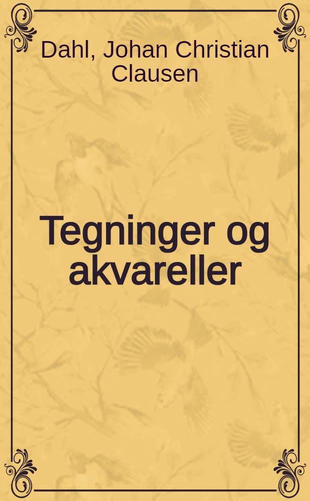 Tegninger og akvareller : Album