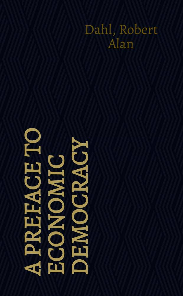 A preface to economic democracy