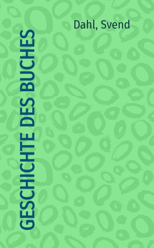 Geschichte des Buches