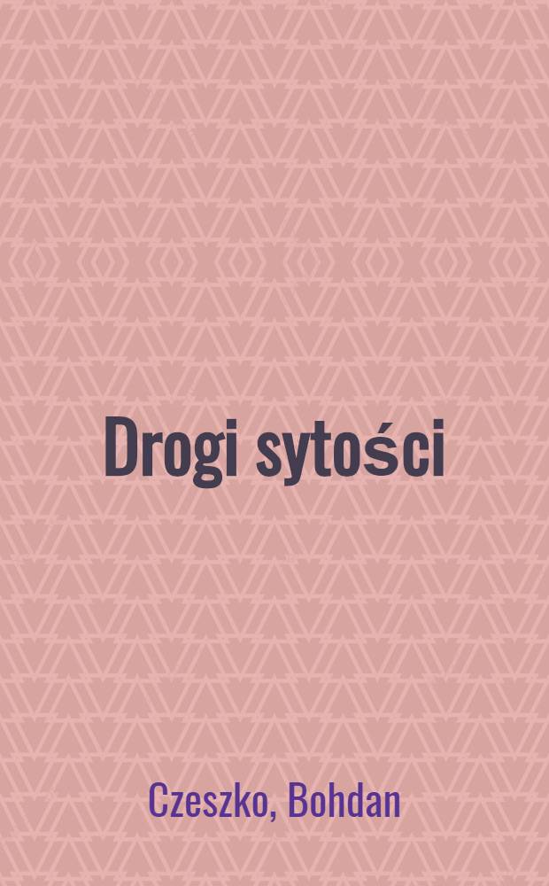 Drogi sytości
