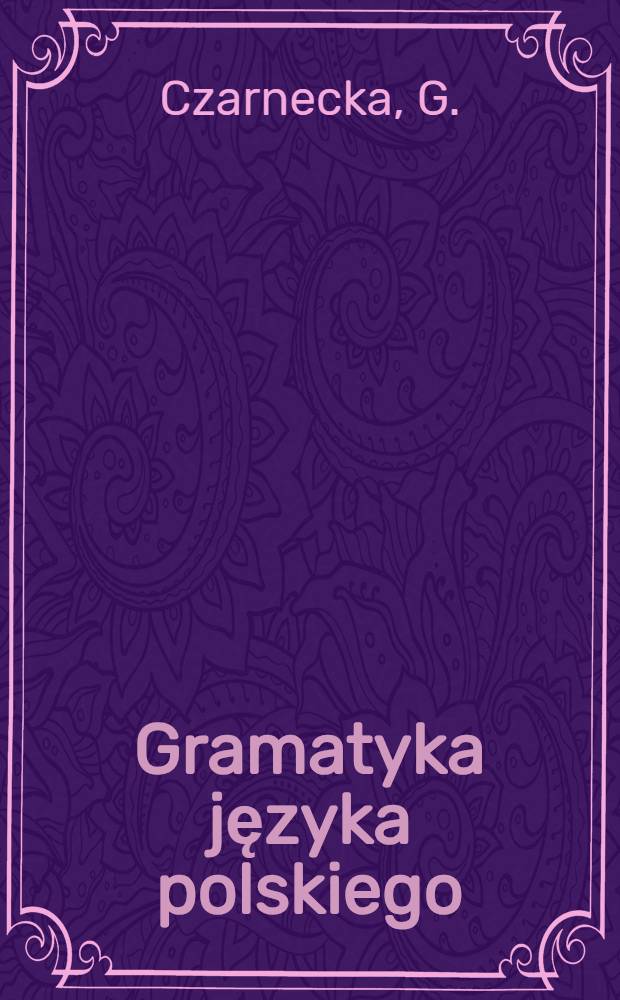 ... Gramatyka języka polskiego