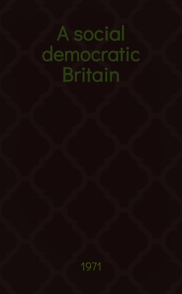 A social democratic Britain
