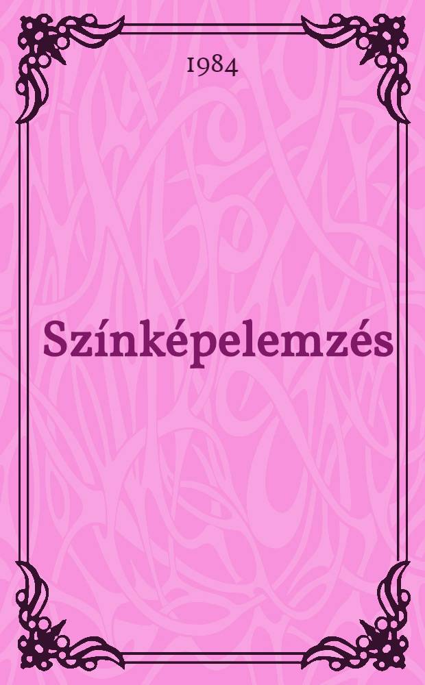 Színképelemzés