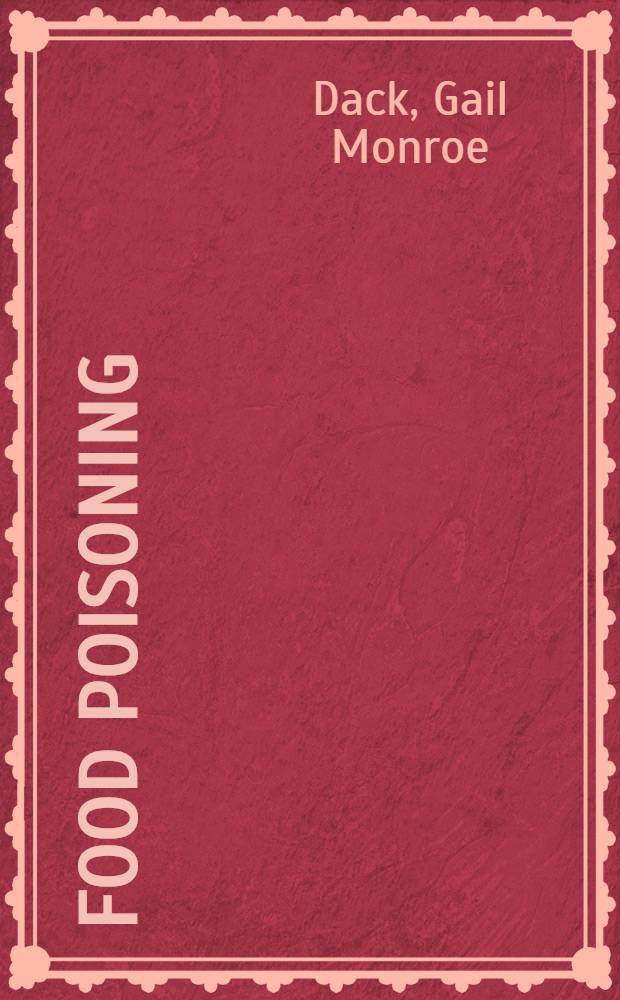 Food poisoning