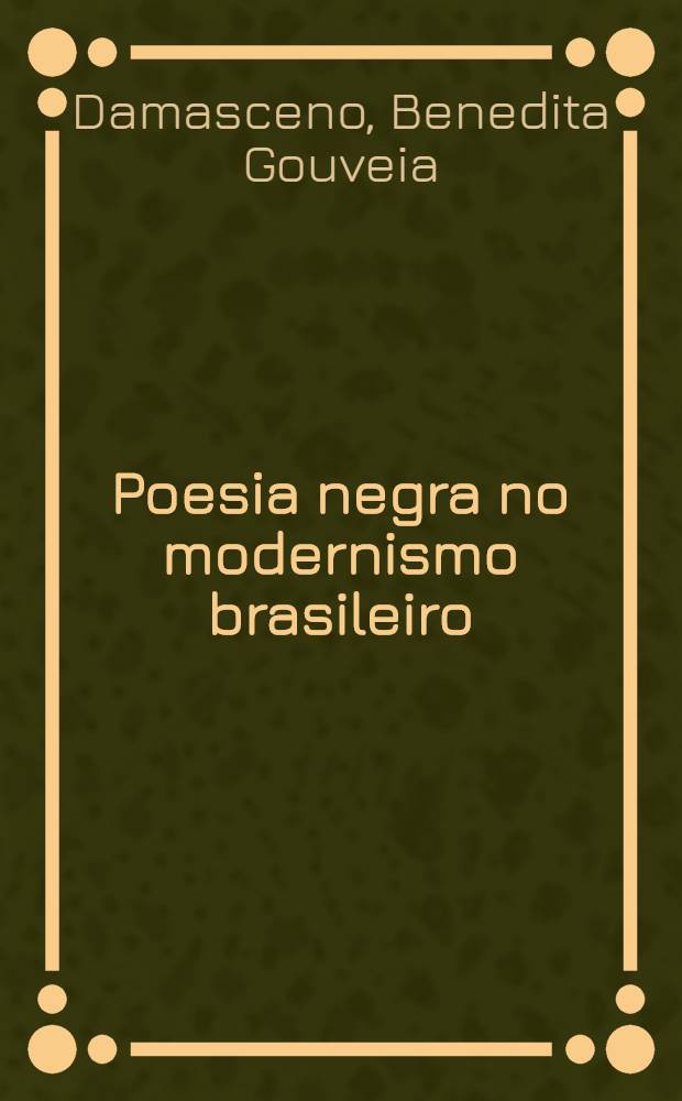 Poesia negra no modernismo brasileiro