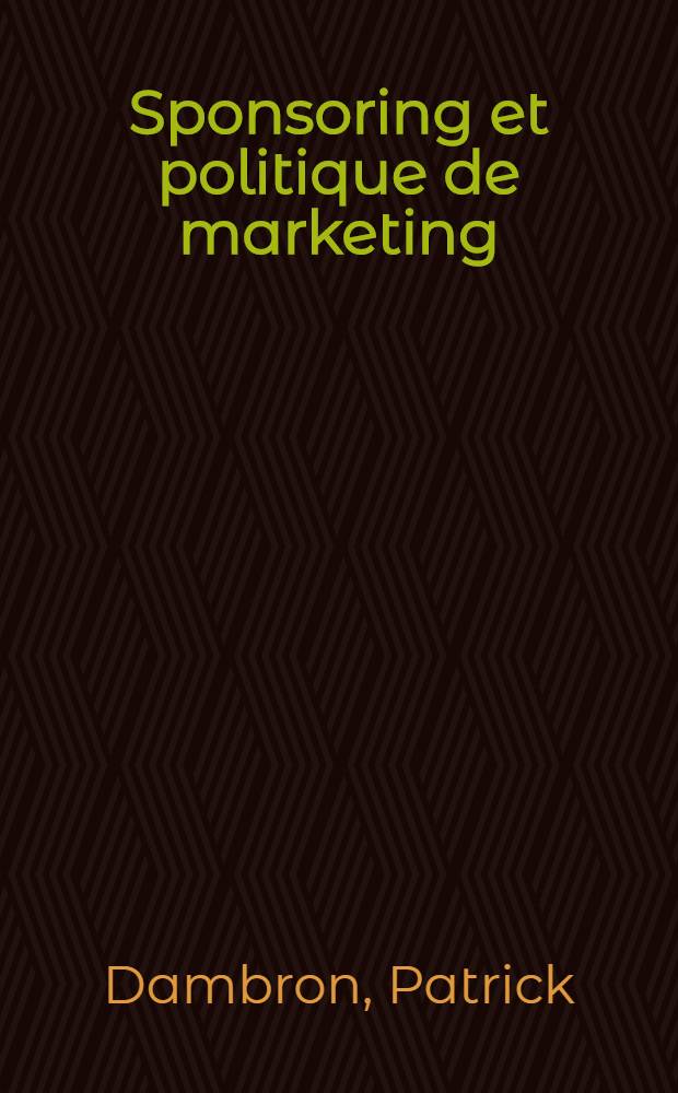 Sponsoring et politique de marketing