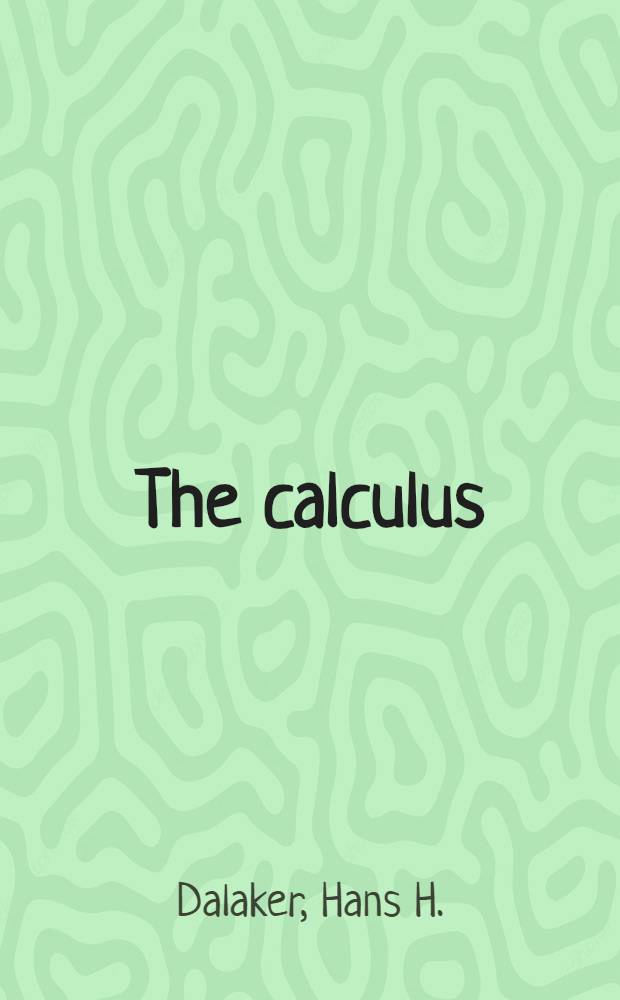 The calculus
