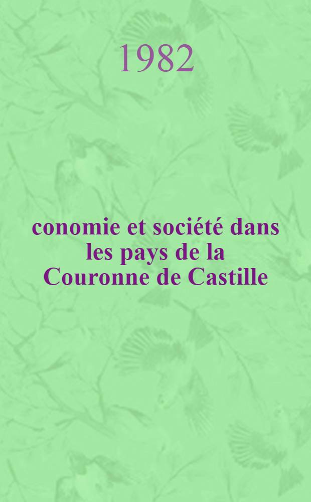 Économie et société dans les pays de la Couronne de Castille