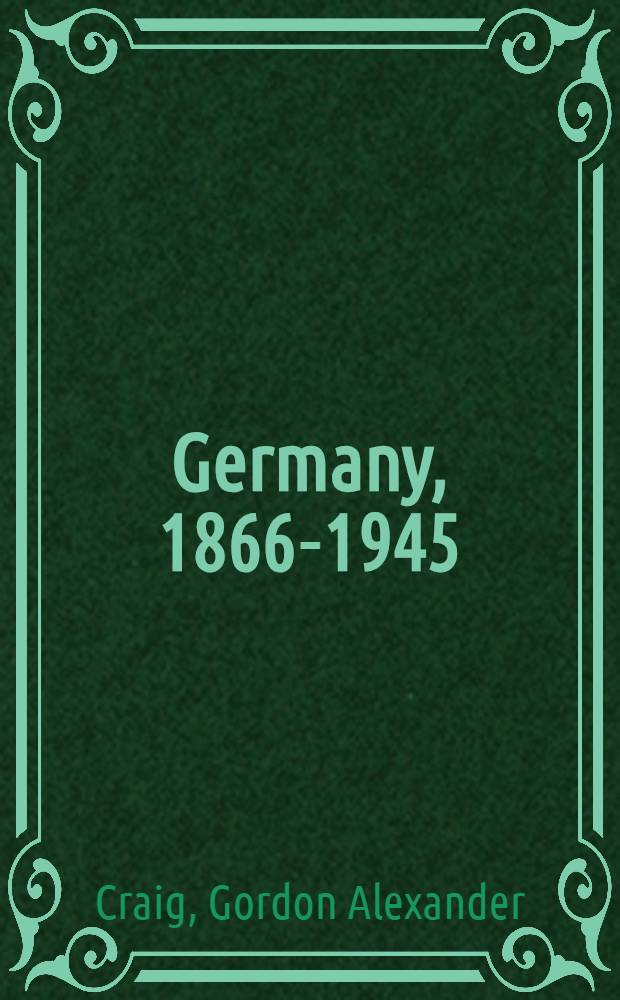 Germany, 1866-1945