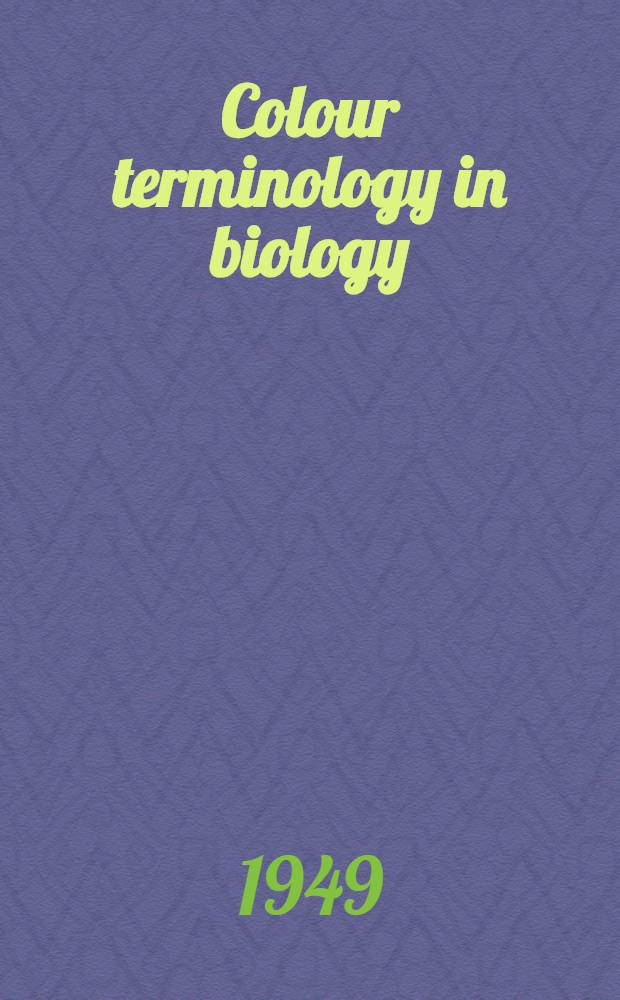 Colour terminology in biology