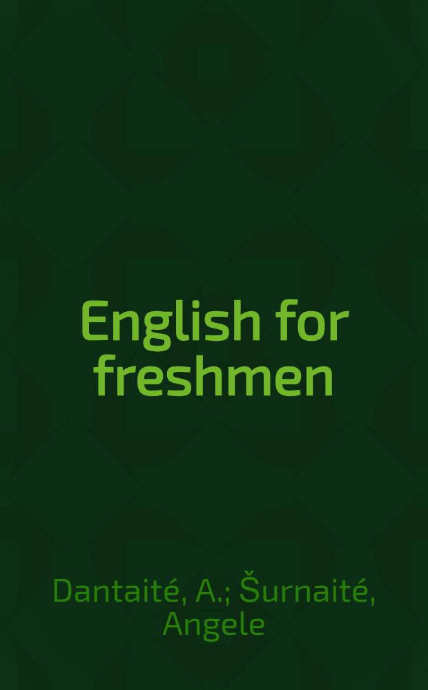 English for freshmen