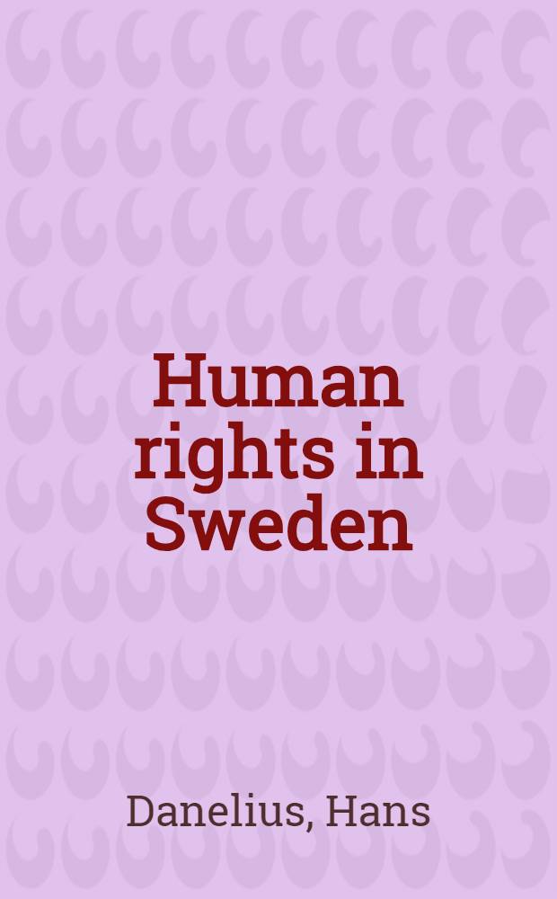 Human rights in Sweden