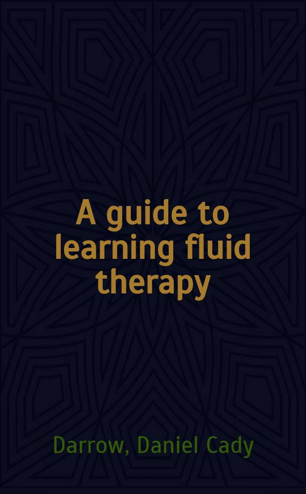 A guide to learning fluid therapy