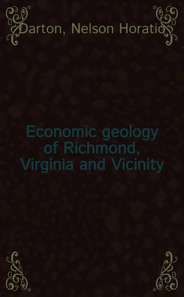 Economic geology of Richmond, Virginia and Vicinity