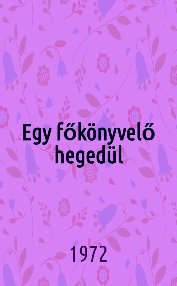 Egy főkönyvelő hegedül : Versek