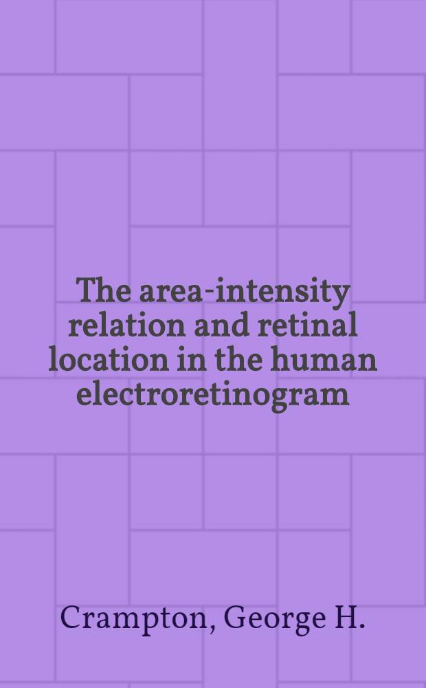 The area-intensity relation and retinal location in the human electroretinogram