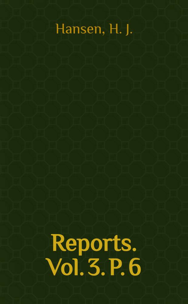 [Reports]. Vol. 3. P. 6 : Crustacea Malacostraca