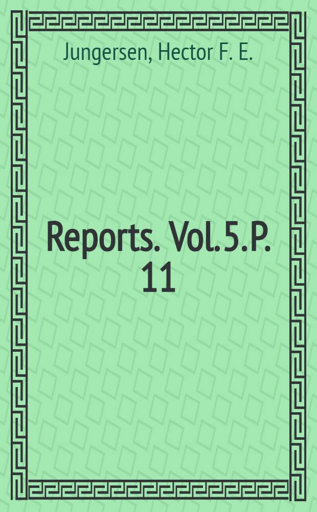 [Reports]. Vol. 5. P. 11 : Anthomastus