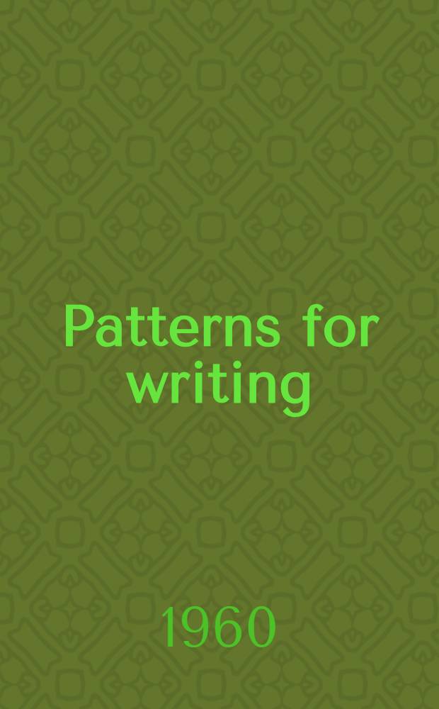 Patterns for writing