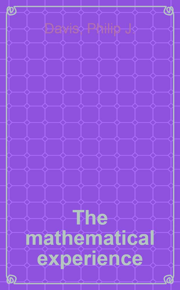 The mathematical experience