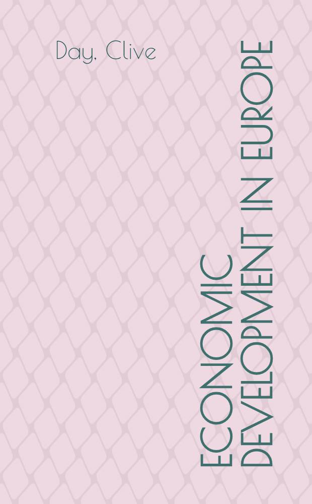 Economic development in Europe