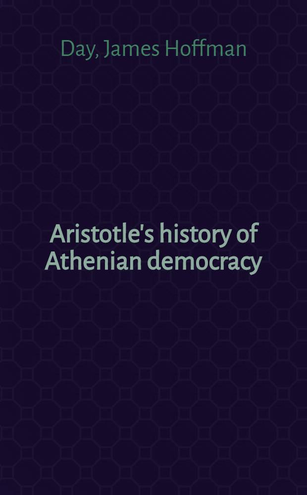 Aristotle's history of Athenian democracy