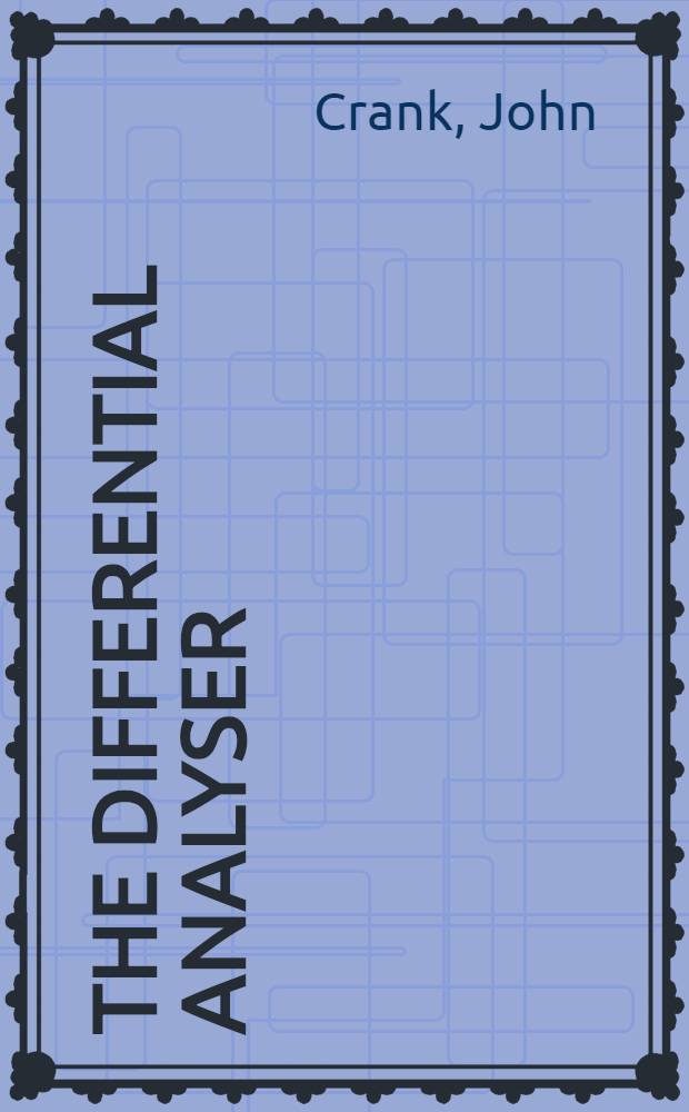 The Differential analyser