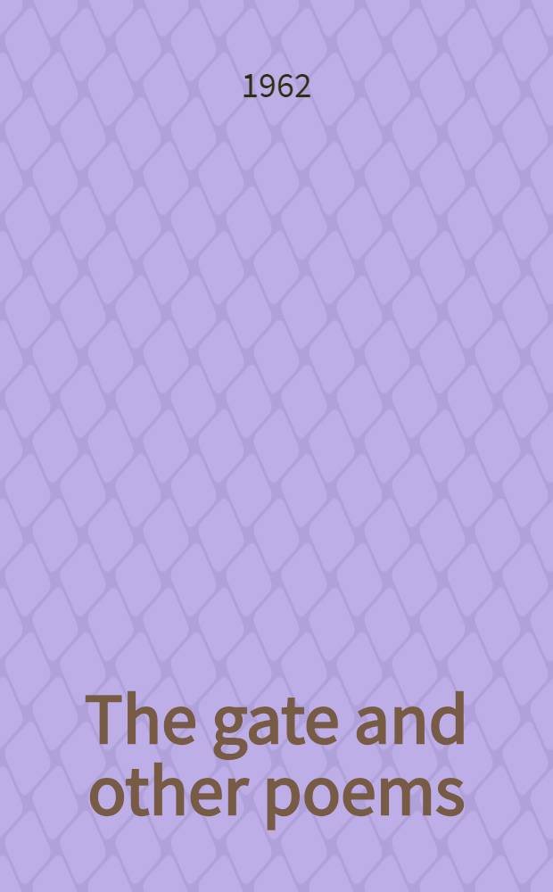 The gate and other poems