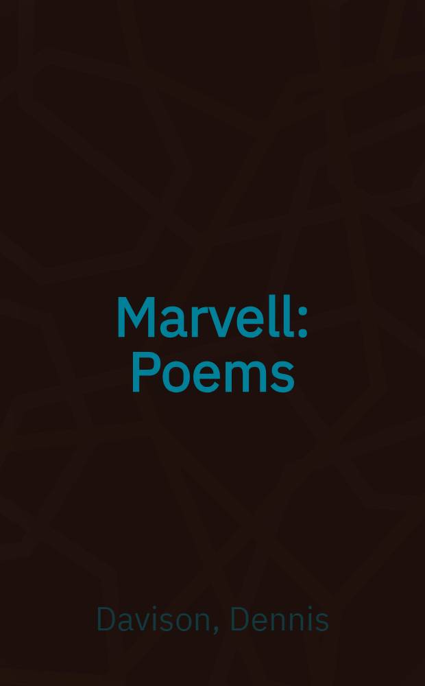 Marvell : Poems