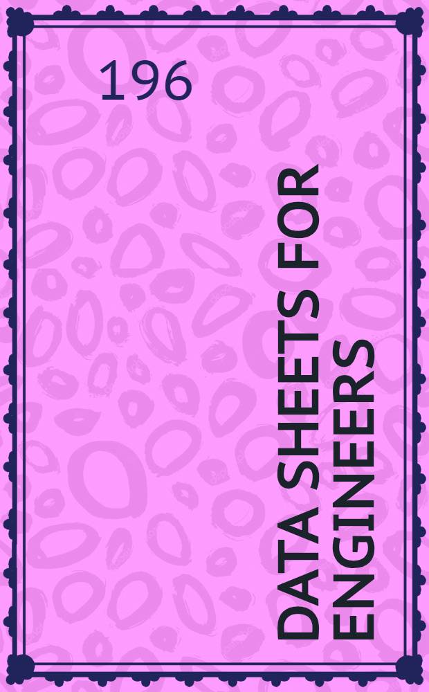 Data sheets for engineers : A Heywood-Temple industrial publication