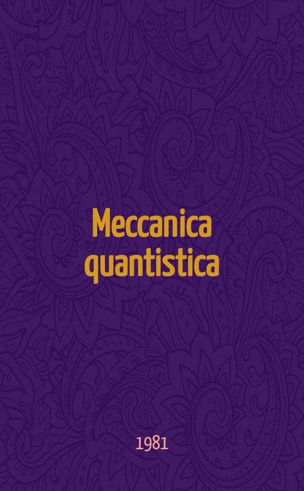 Meccanica quantistica