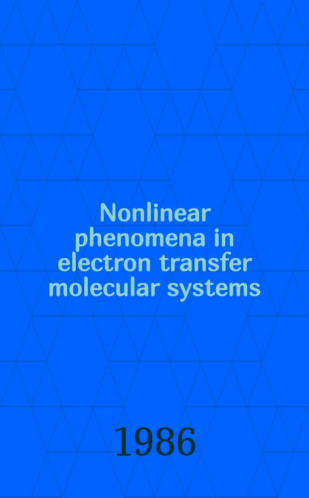 Nonlinear phenomena in electron transfer molecular systems