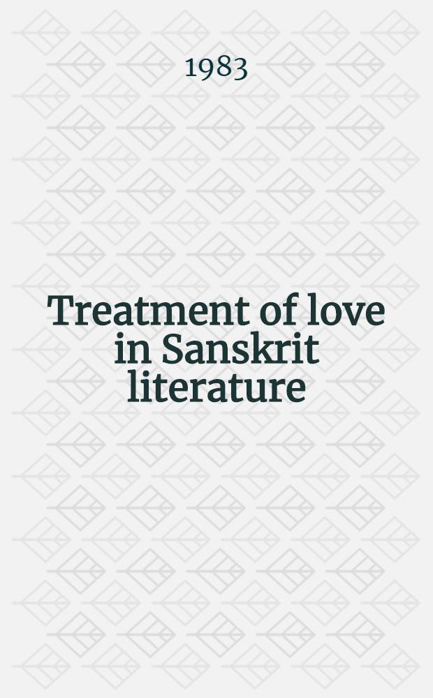 Treatment of love in Sanskrit literature