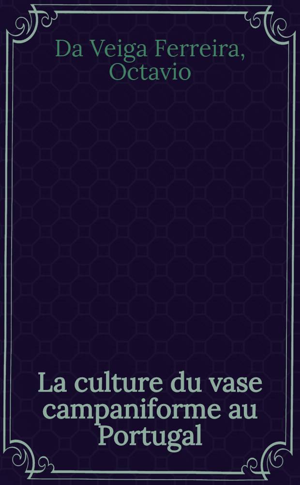 La culture du vase campaniforme au Portugal