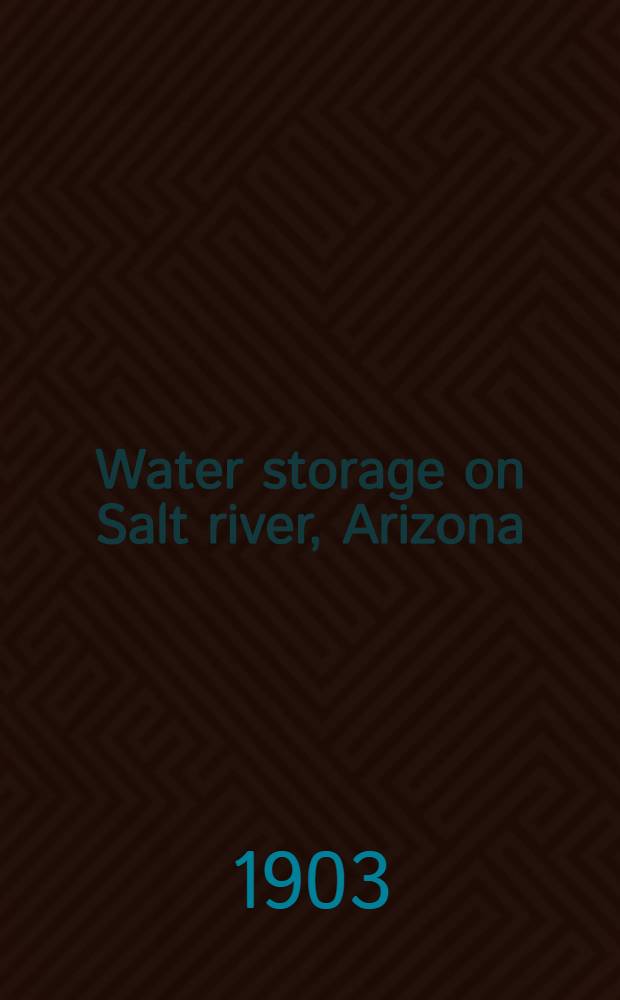 Water storage on Salt river, Arizona