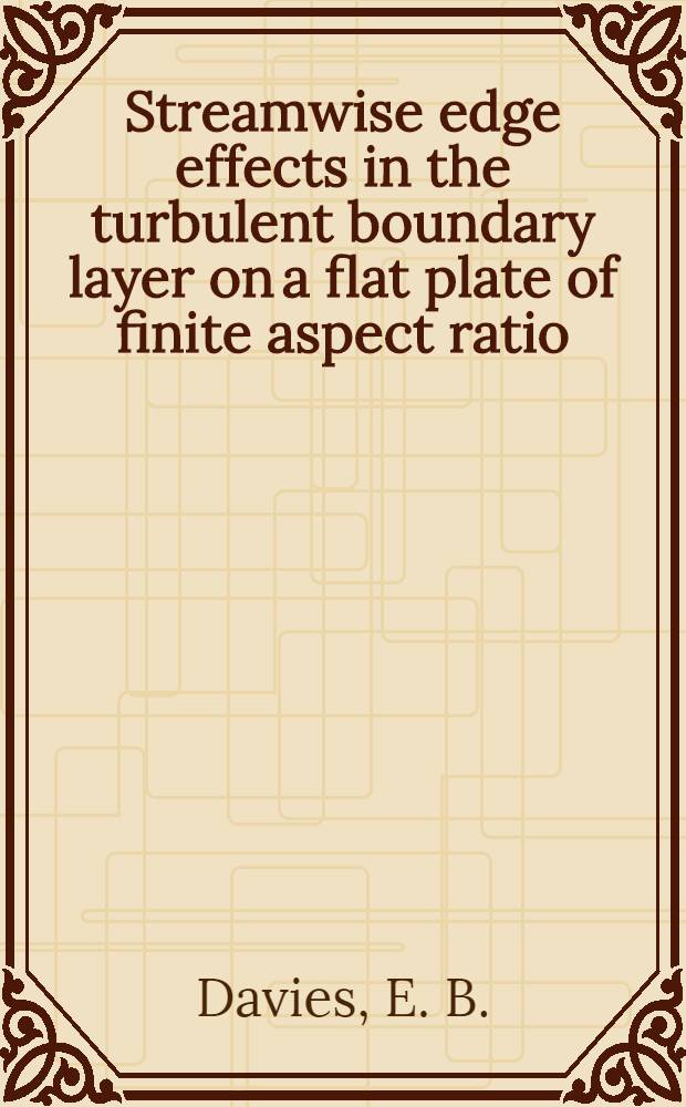 Streamwise edge effects in the turbulent boundary layer on a flat plate of finite aspect ratio