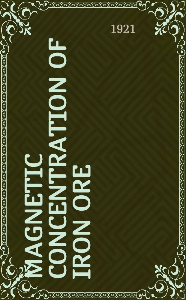 Magnetic concentration of iron ore